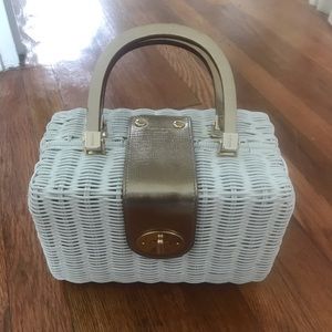 Perfect condition kate spare straw purse